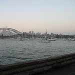 Sydney Harbour before the 2006 New Years fireworks