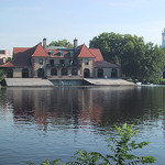 Boathouse along the Charles River